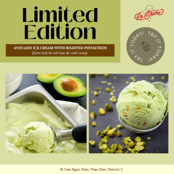 Kem Trái Bơ với Hạt Dẻ Cười