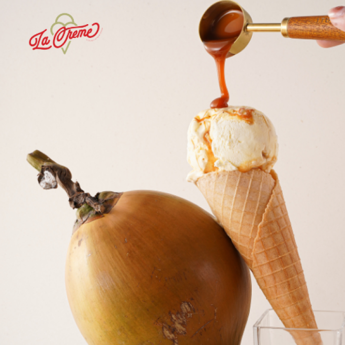 Kem Sữa Sốt Dừa Caramel