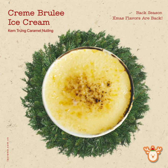 Kem Trứng Creme Brulee với Gừng Tươi Nướng